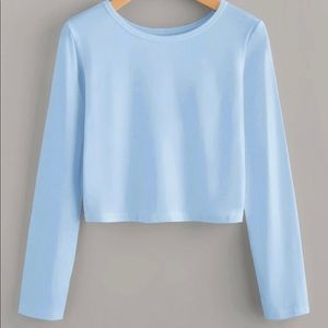 Long sleeve crop top